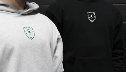 Bear Club Hoodie Vol. 1 (Grey w/Forest Green)