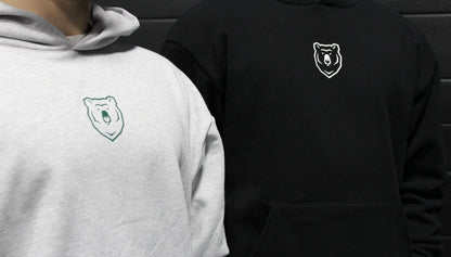 Bear Club Hoodie Vol.1 (Black w/ White)