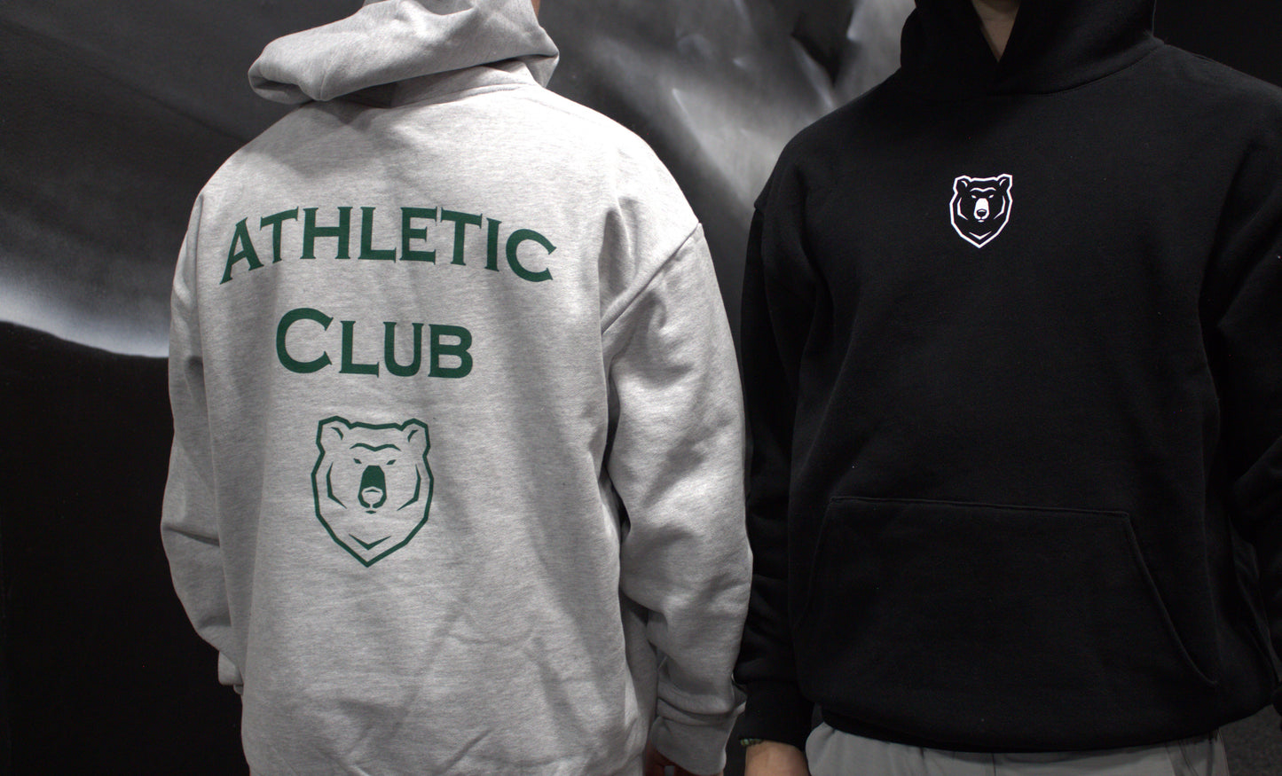 Bear Club Hoodie Vol. 1 (Grey w/Forest Green)